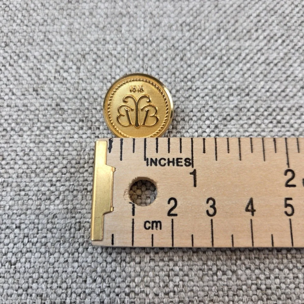Brooks Brothers‎ BB Country Club Signature Logo Gold Tone Replacement Buttons